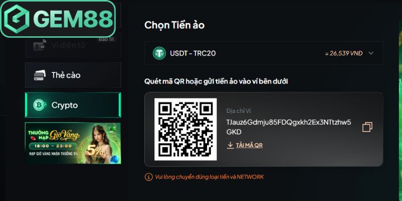 Dùng tiền mã hóa giúp giao dịch ổn định và an toàn nạp tiền Gem88 