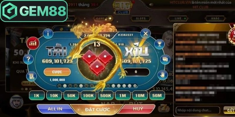 Tài Xỉu Gem88 - Trải Nghiệm Live Casino Trực Tiếp Hấp Dẫn 2 Tài xỉu Gem88 được nhiều người dùng yêu thích